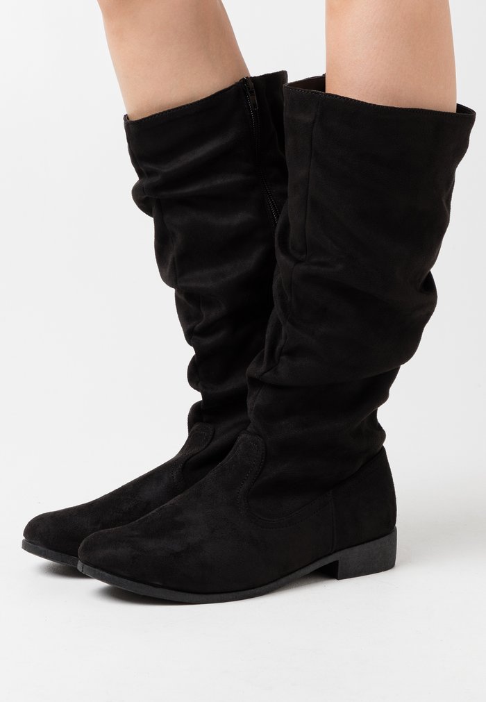 Bottes Anna Field Plates Zip UP Noir Femme | YGA-4314574